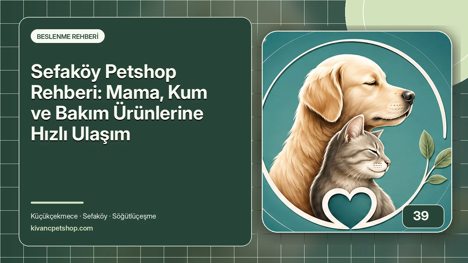 Sefaköy Petshop Rehberi: Mama, Kum ve Bakım Ürünlerine Hızlı Ulaşım için Kıvanç Petshop rehber kapak görseli