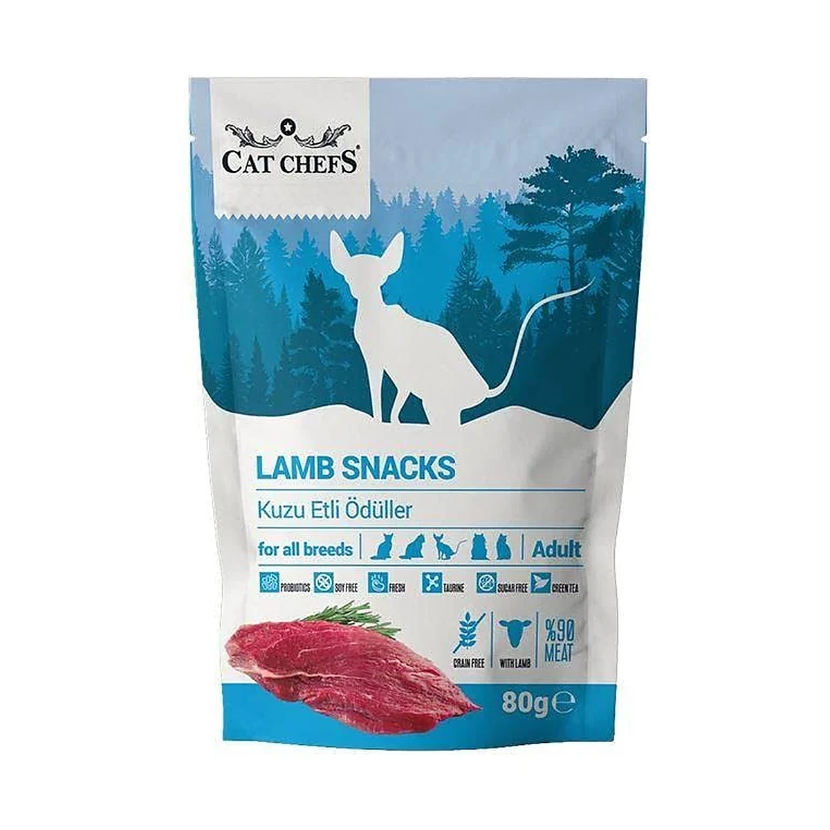 Cat Chefs Tahılsız Kuzu Etli Kedi Ödülü (80 g)