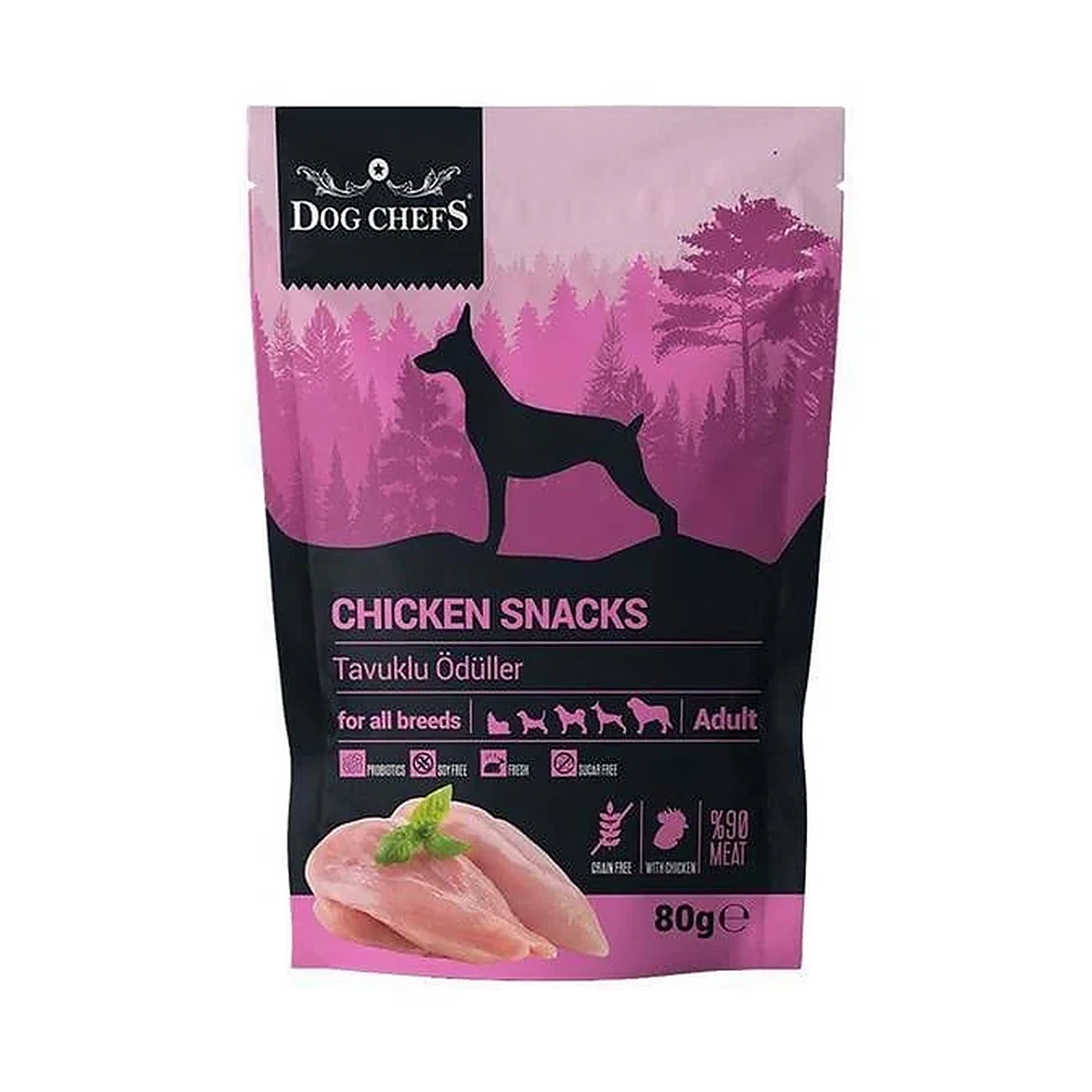 Dog Chefs Tavuk Etli Köpek Ödülü (80 g)