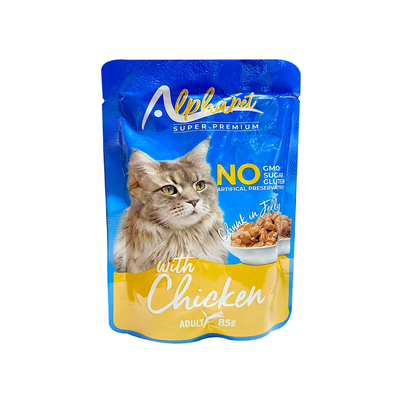 Alphapet Tavuk Etli Yetişkin Kedi Pouch Ya? Maması (85 g)