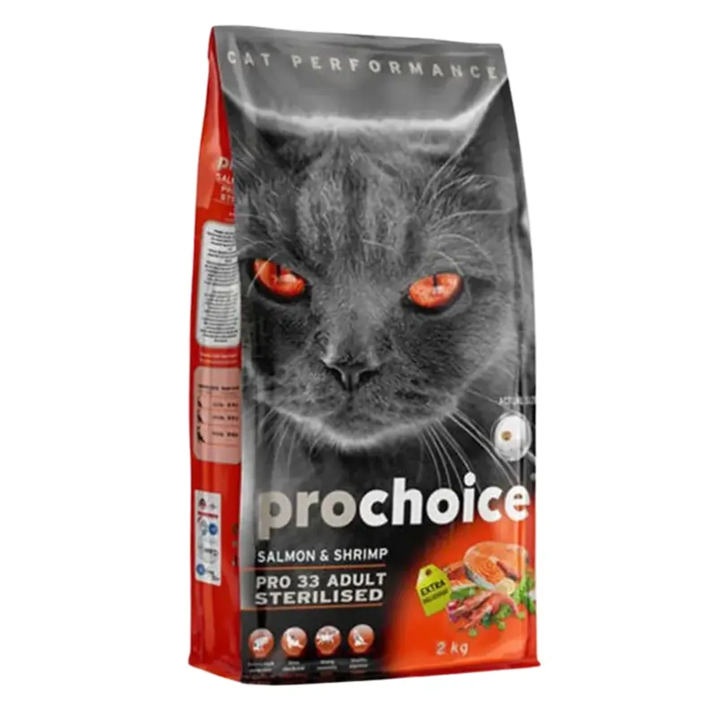 Prochoice Somonlu ve Karidesli Kısırlaştırılmış Kedi Maması (2 kg)