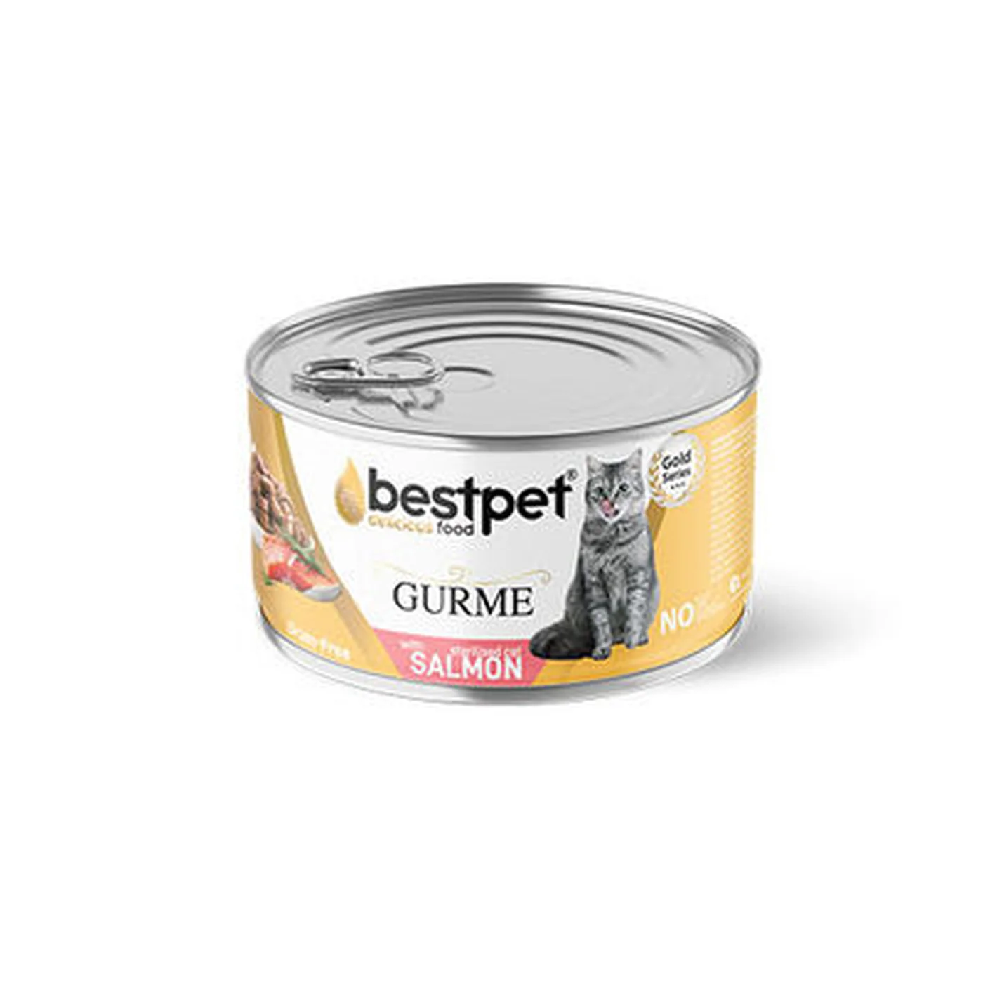 Bestpet Tahılsız Somonlu Kısırlaştırılmış Yetişkin Kedi Konserve Maması (85 g)