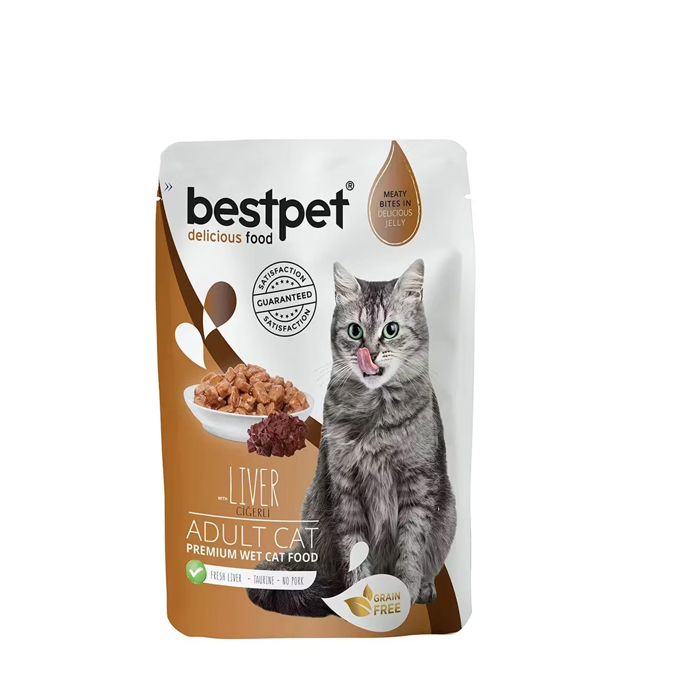 Bestpet Pouch Ciğer Etli Yetişkin Kedi Ya? Konserve Maması (85 g)