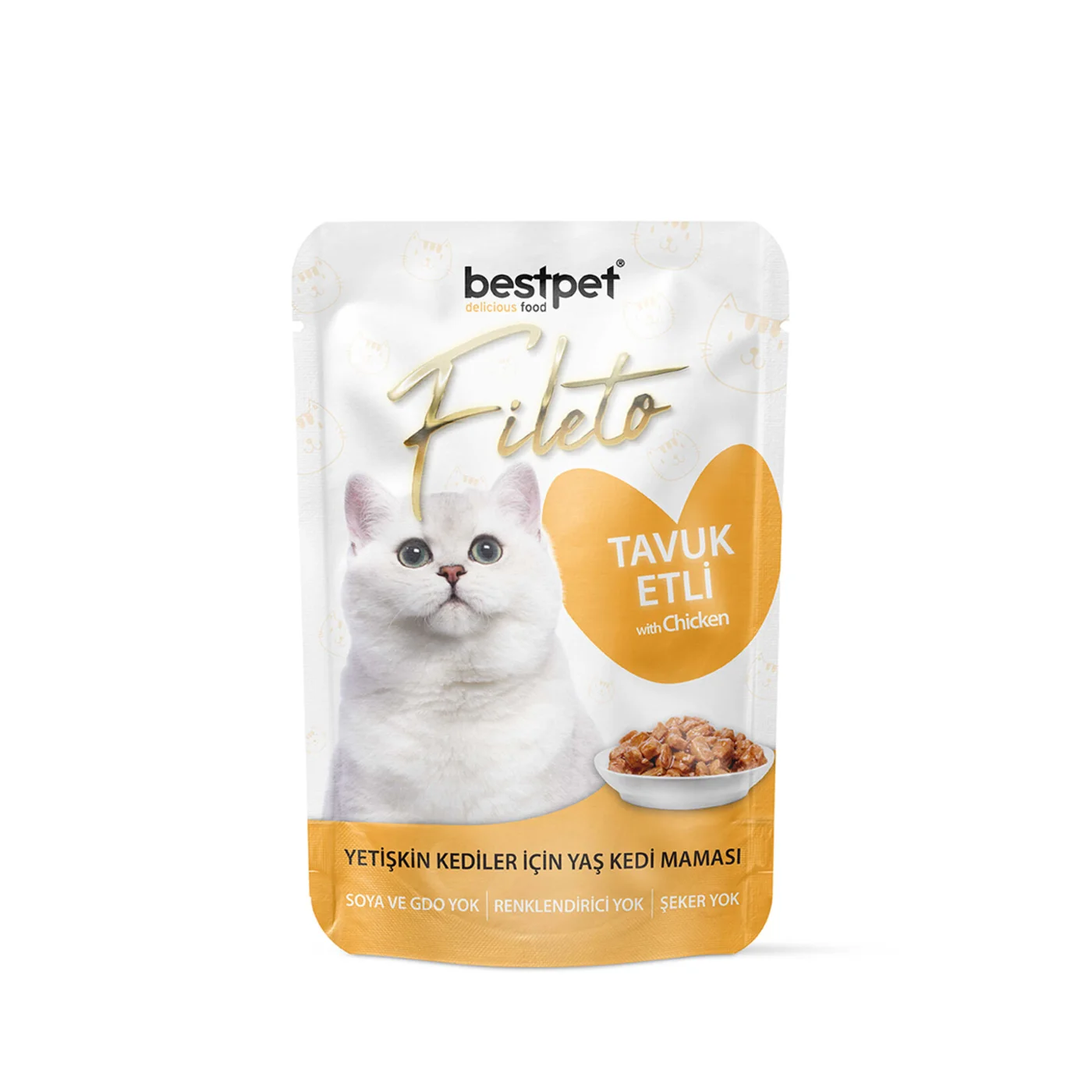 Bestpet Tavuk Etli Yetişkin Kedi Konserve Maması (85 g)
