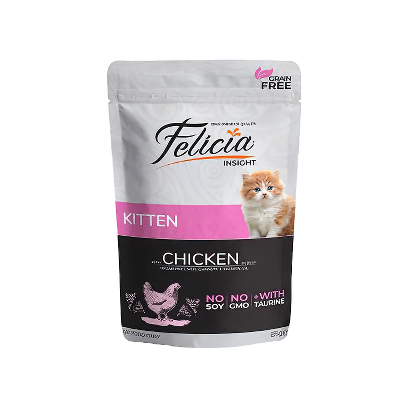Felicia Insight Tahılsız Tavuk Etli Yavru Kedi Pouch Ya? Mama (85 g)