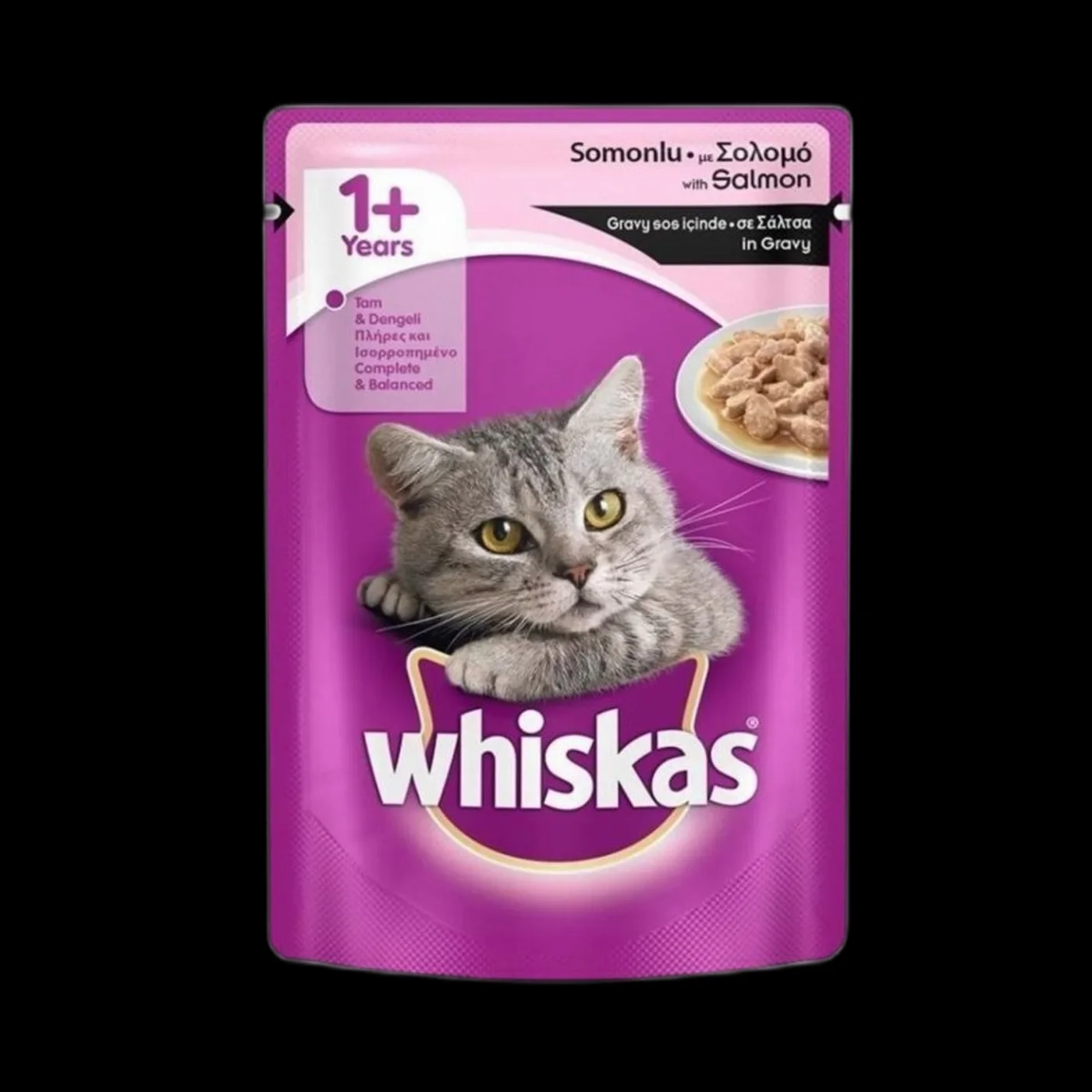 Whiskas Somonlu Yetişkin Kedi Pouch Ya? Mama (85 g)