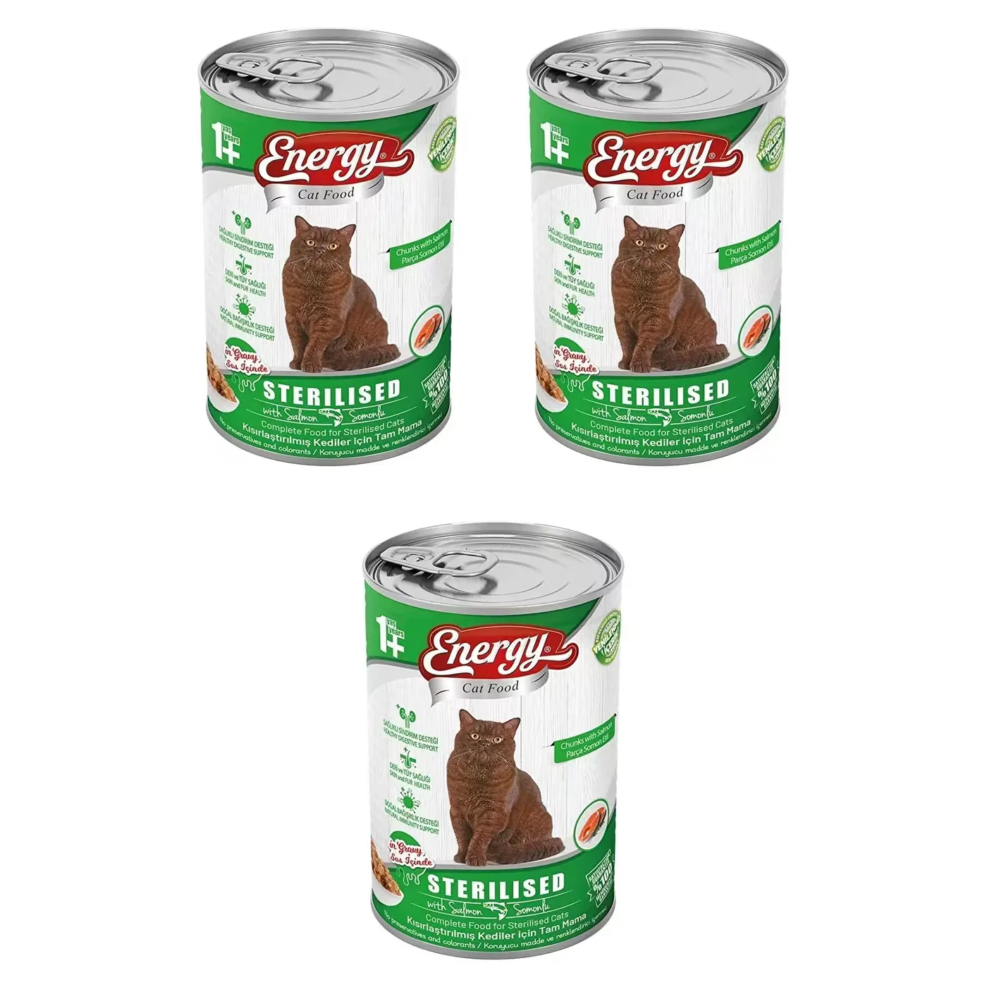 Snacky Somonlu Kısırlaştırılmış Kedi Konserve Maması (400 g)