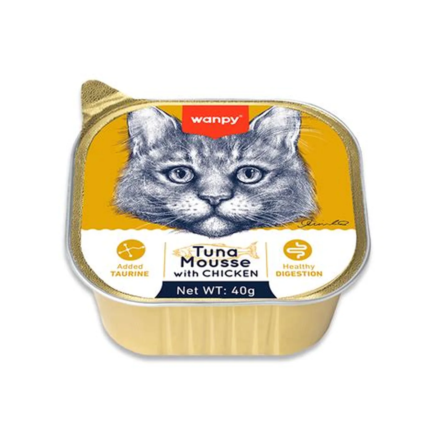 Wanpy Ton Balıklı Alutray Ya? Kedi Maması (40 g)