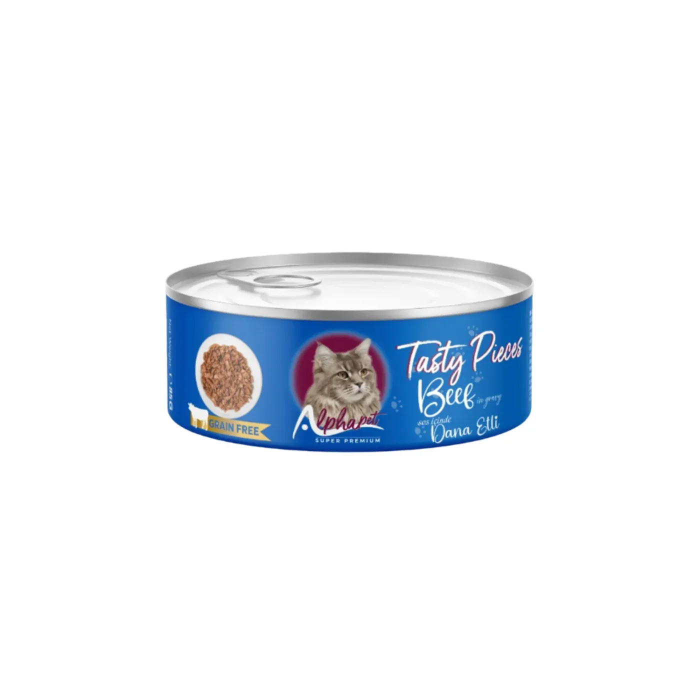 Alpha Biftekli Yetişkin Kedi Konservesi (100 g)