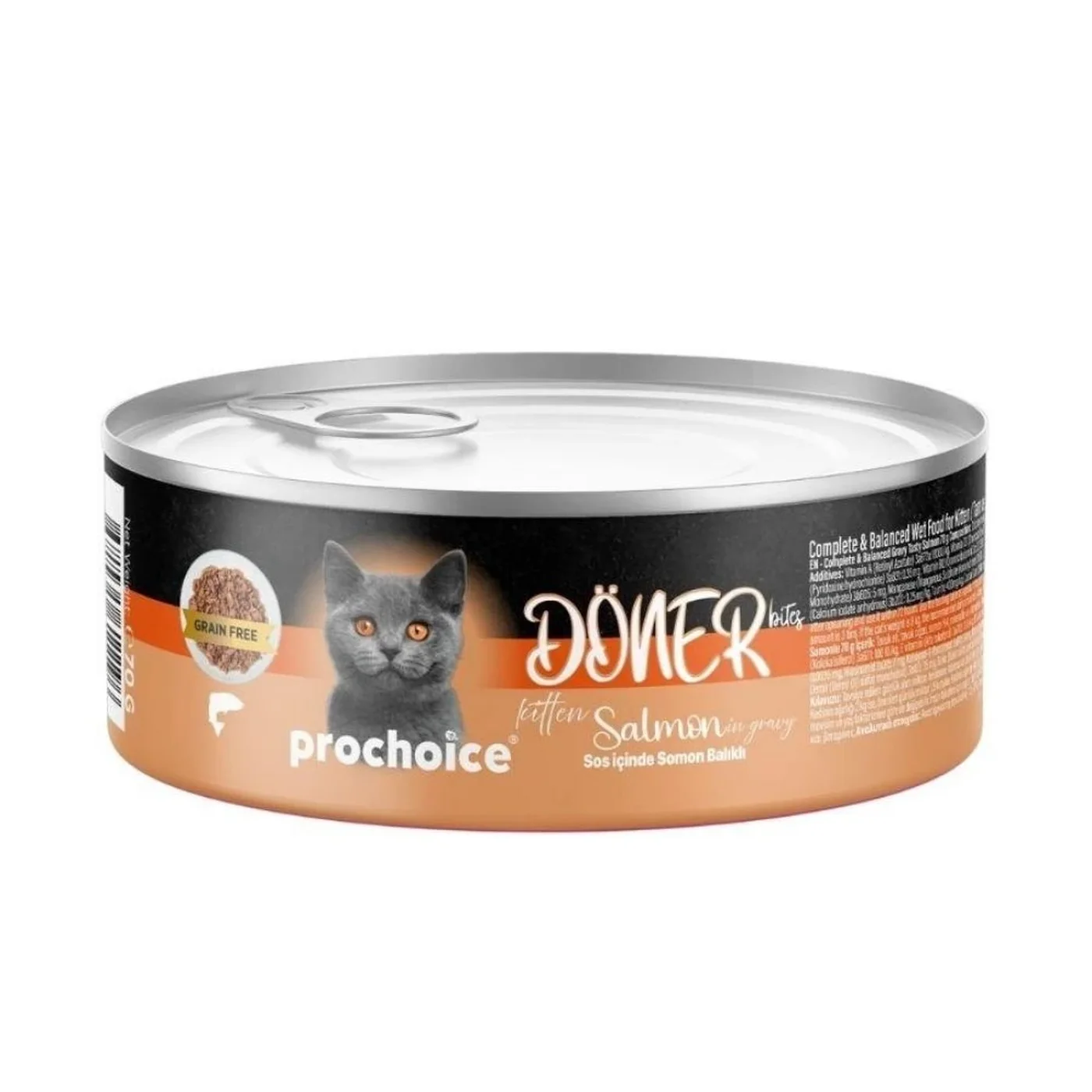 Prochoice Döner Bites Kitten Sos İçinde Somon Balıklı Yavru Kedi Maması (70 g)