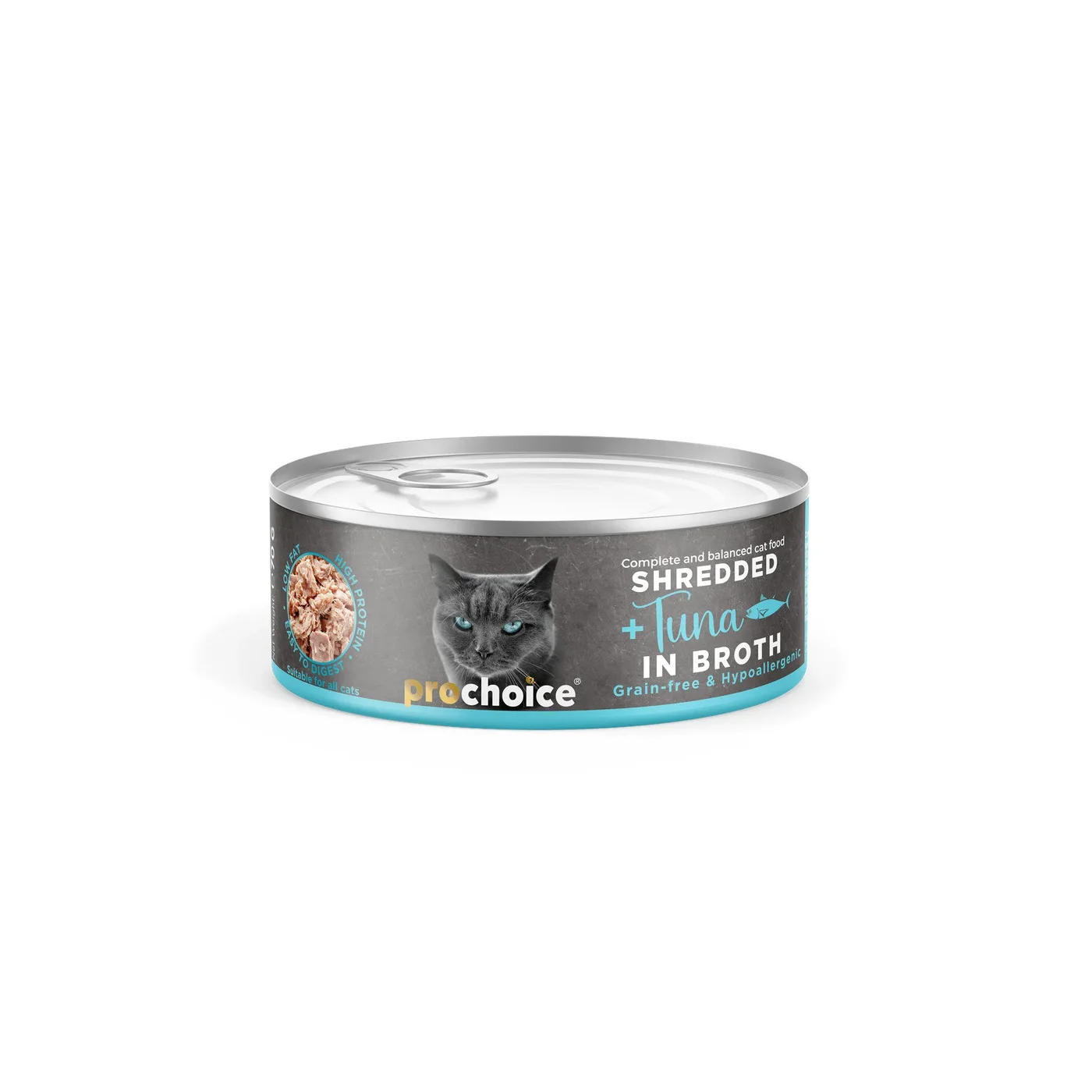 Prochoice Tahılsız, Hipoalerjenik Tiftiklenmiş Tuna Balıklı Ya? Kedi Maması (70 g)