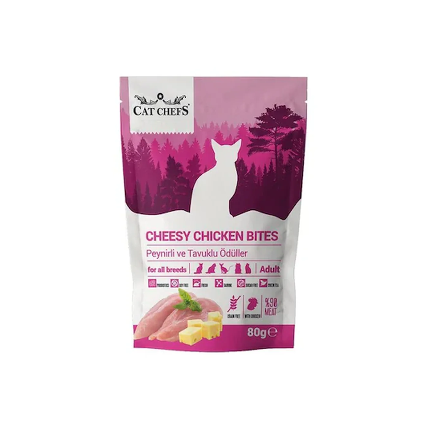 Cat Chefs Peynirli ve Tavuk Etli Kedi Ödülü (80 g)