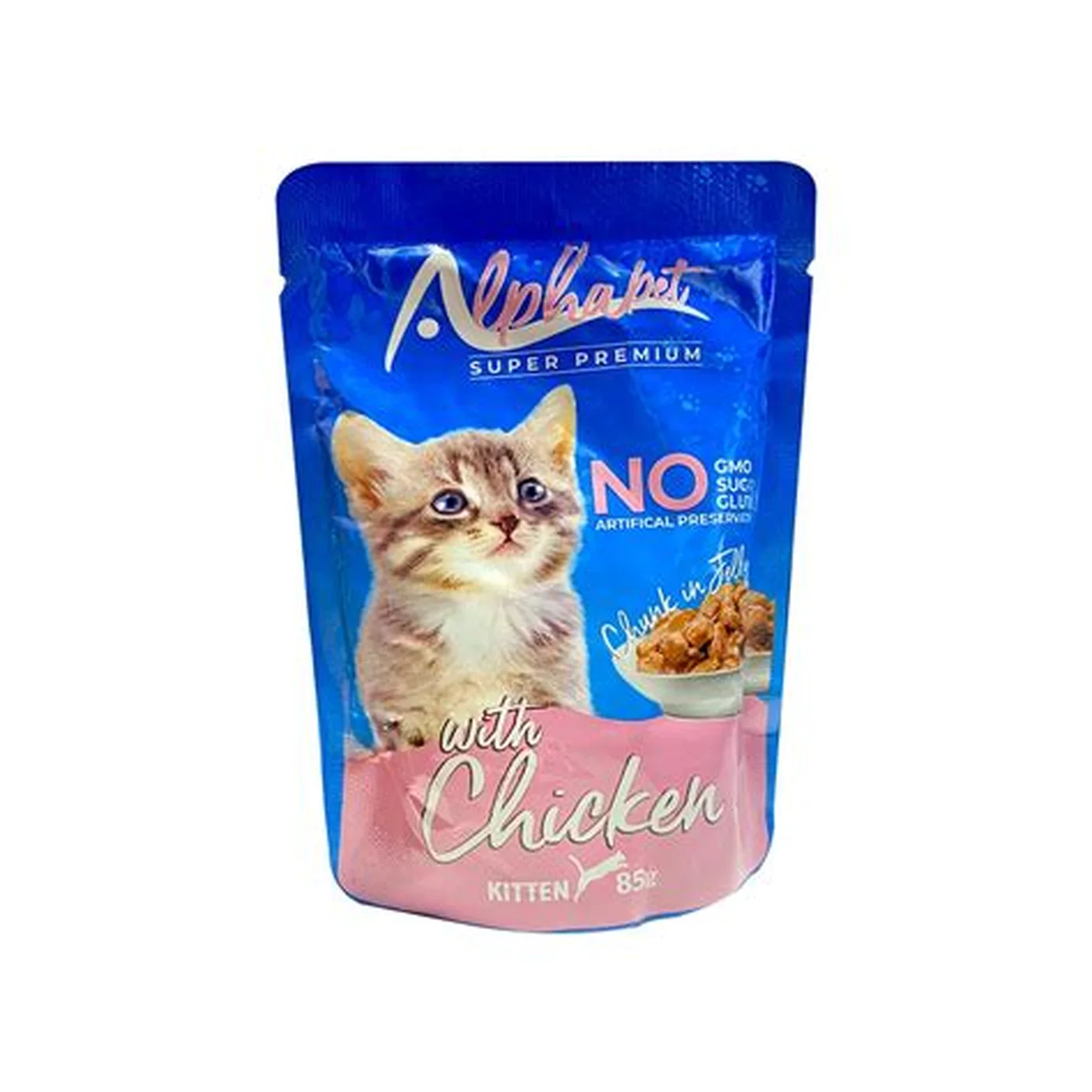 Alphapet Tavuk Etli Yavru Kedi Pouch Ya? Maması (85 g)
