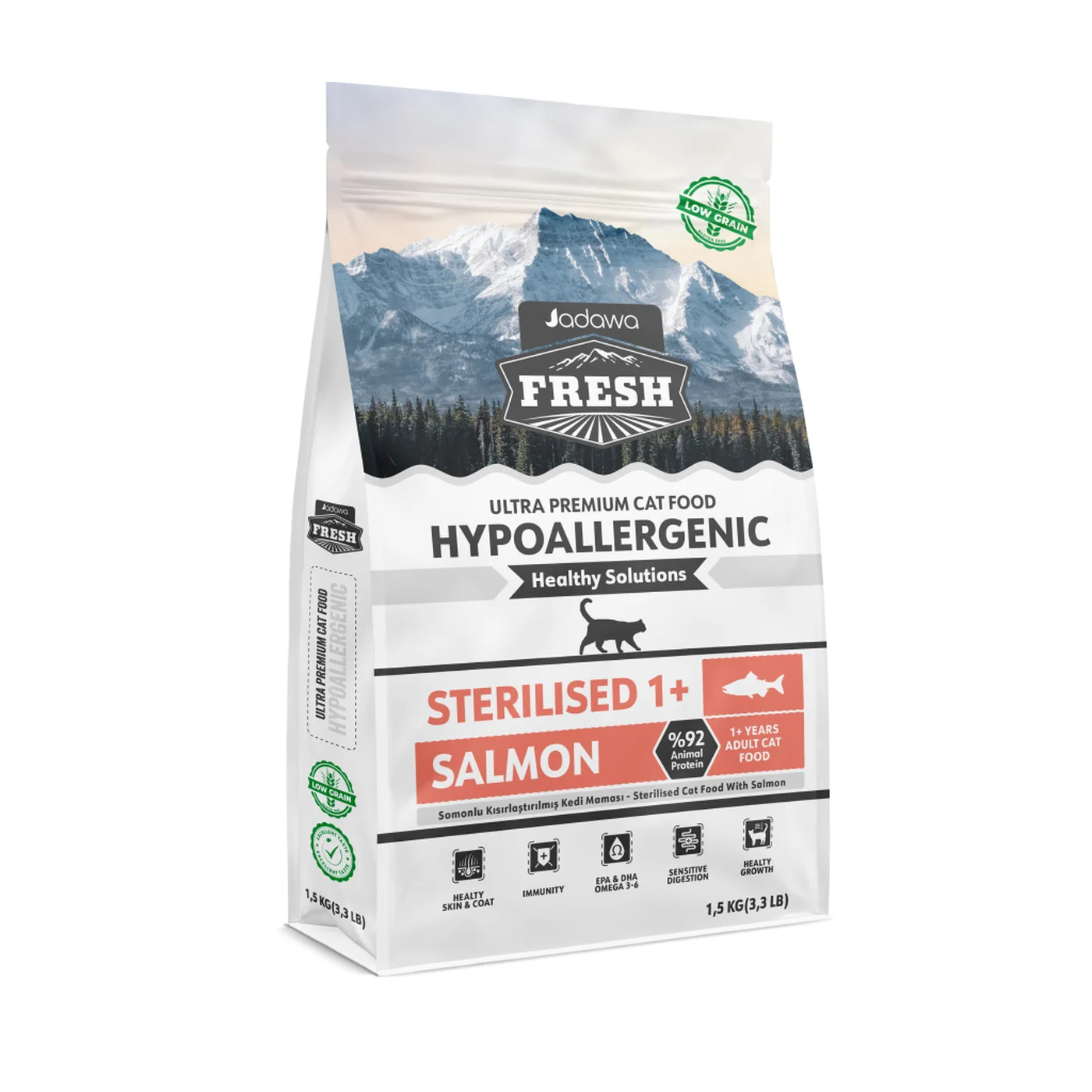 Jadawa Fresh Ultra Premium Hipoalerjenik Somonlu Yavru Kedi Maması (1,5 kg)