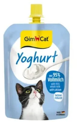 GimCat Kalsiyum İlaveli Kedi Ödül Yoğurdu (150 g)