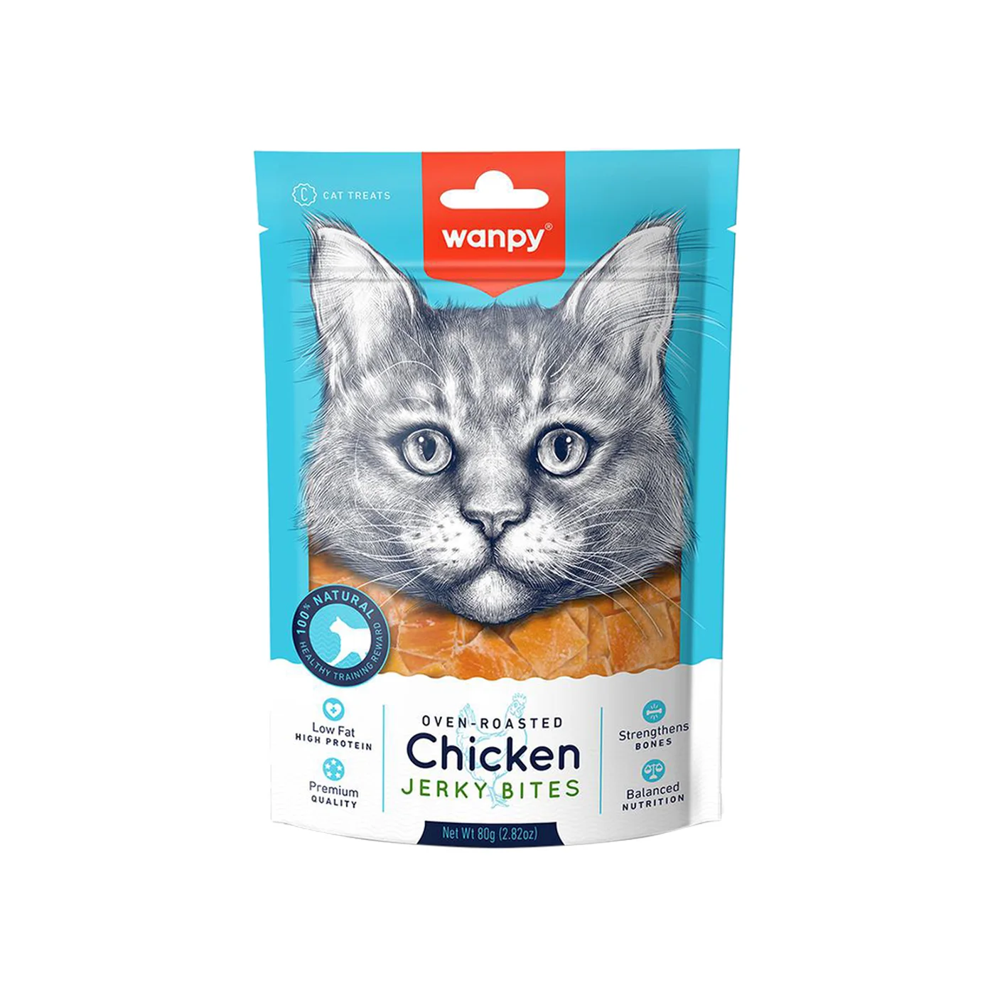 Wanpy Oven Roasted Tavuk Etli Yumuşak Taneli Kedi Ödülü (80 g)