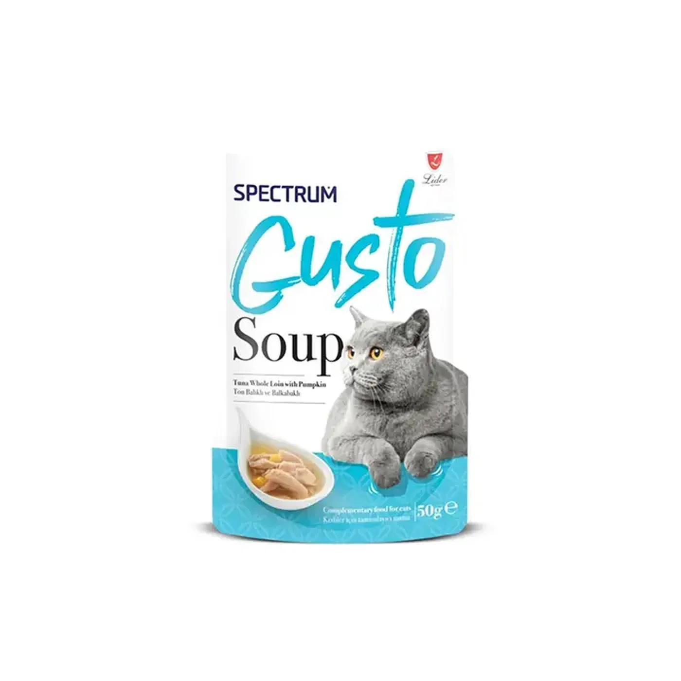 Spectrum Gusto Soup Ton Balıklı ve Balkabaklı Kedi Çorbası (50 g)