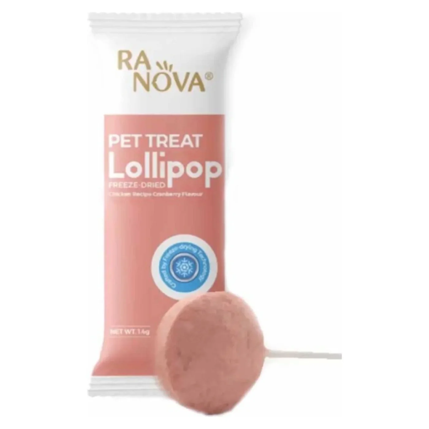 Ranova Tavuk Etli ve Kızılcıklı Üriner Sistem Destekleyici Lolipop Kedi Ödül Maması (1,4 g)
