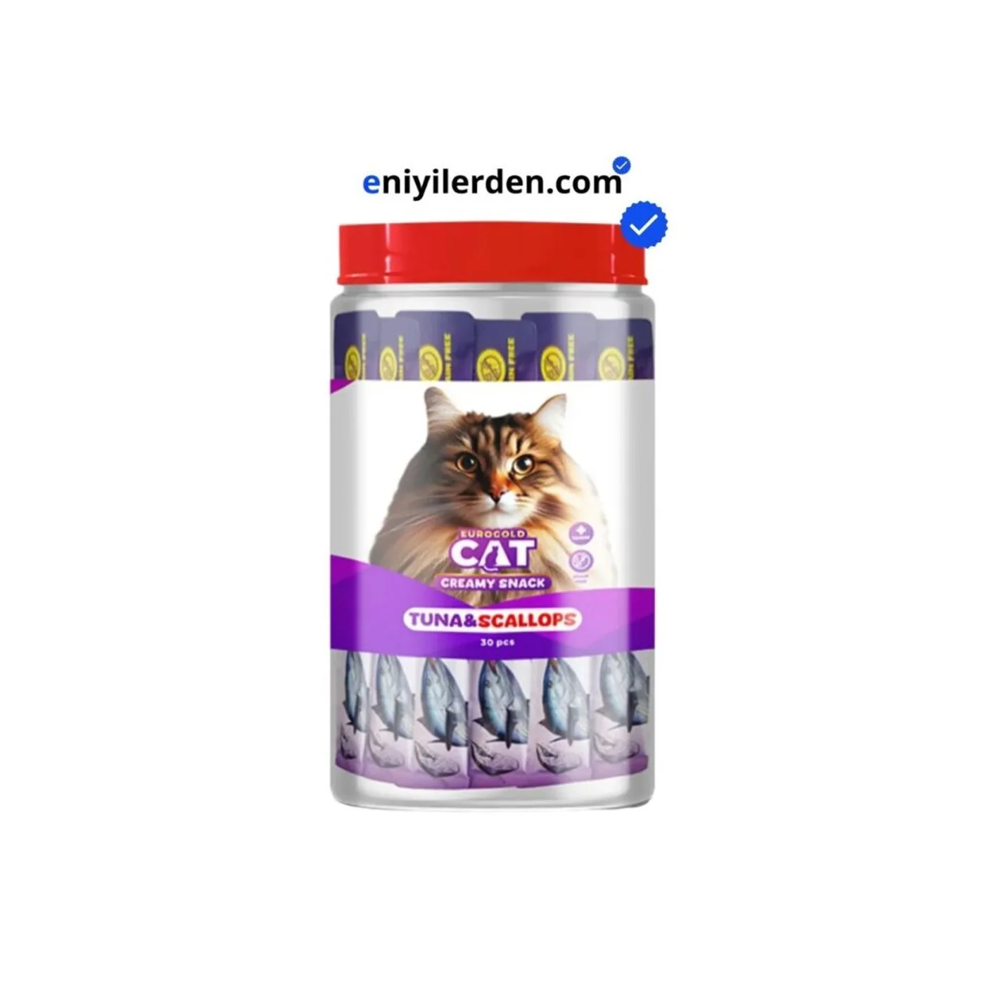 EuroGold Cat Tavuk Etli ve Ciğerli Sıvı Kedi Ödül Maması (5 x 15 g)