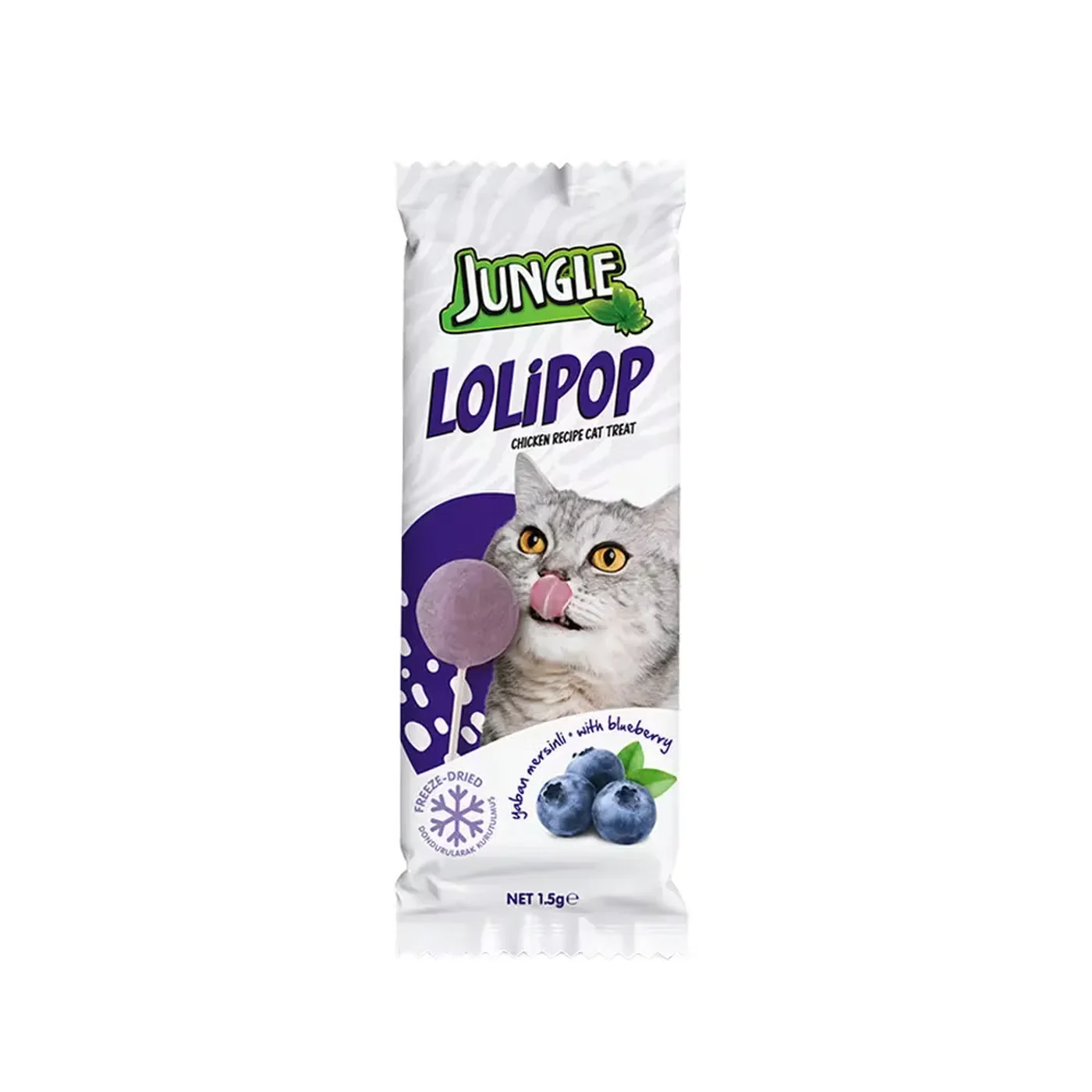Jungle Yaban Mersinli Kedi Lolipopu (1,5 g)