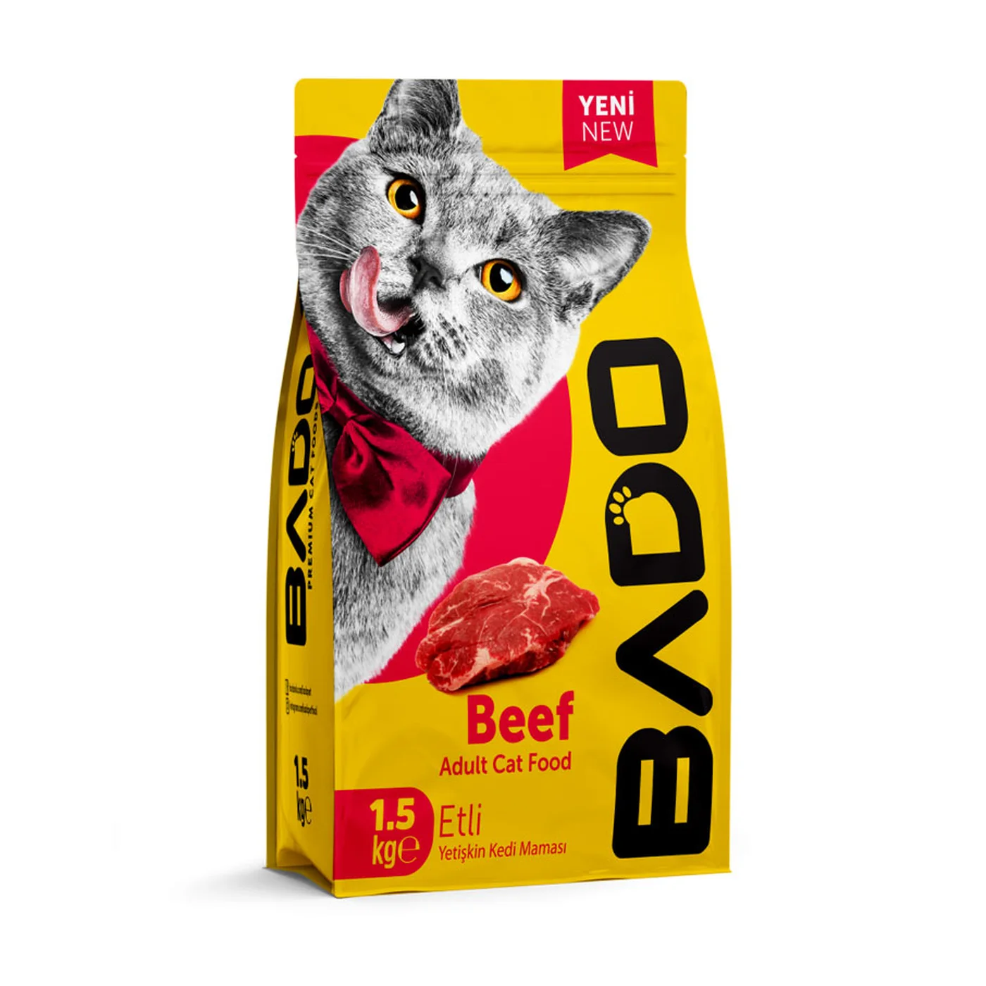 Bado Premium Biftek Etli Yetişkin Kedi Maması (1,5 kg)