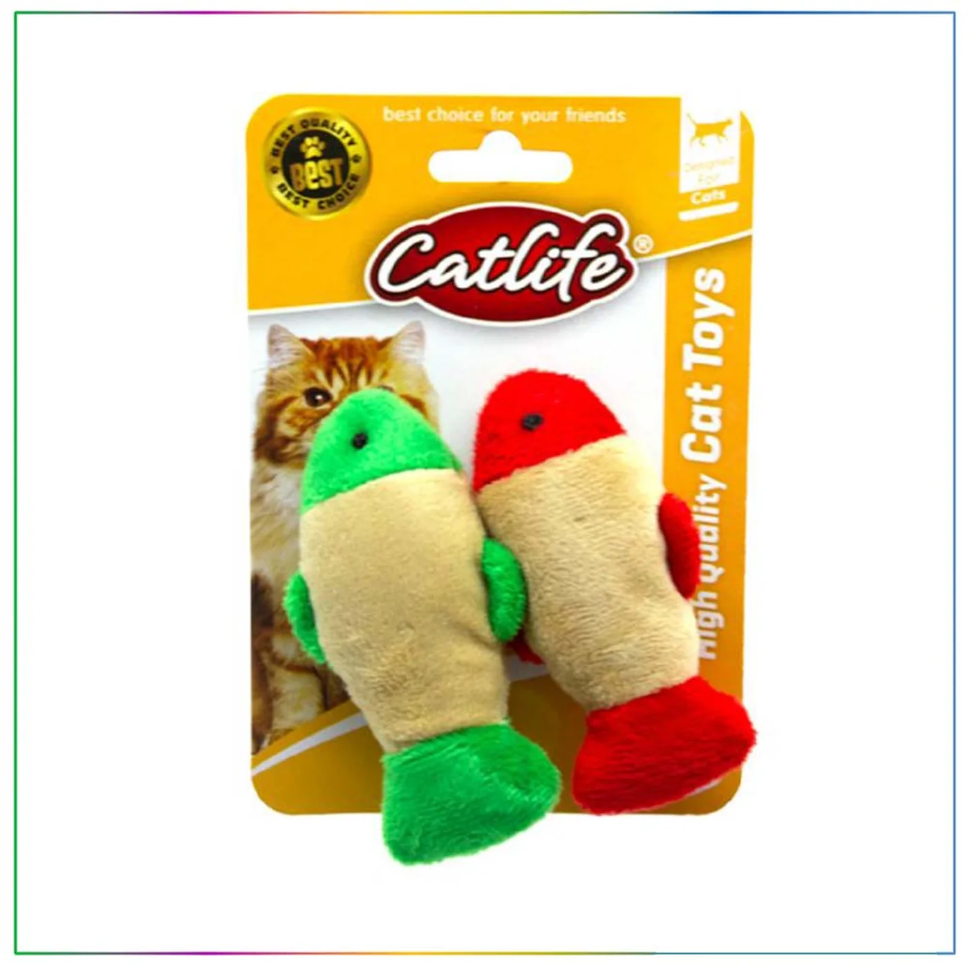 Catlife Kediler İçin Renkli Balık Oyuncak
