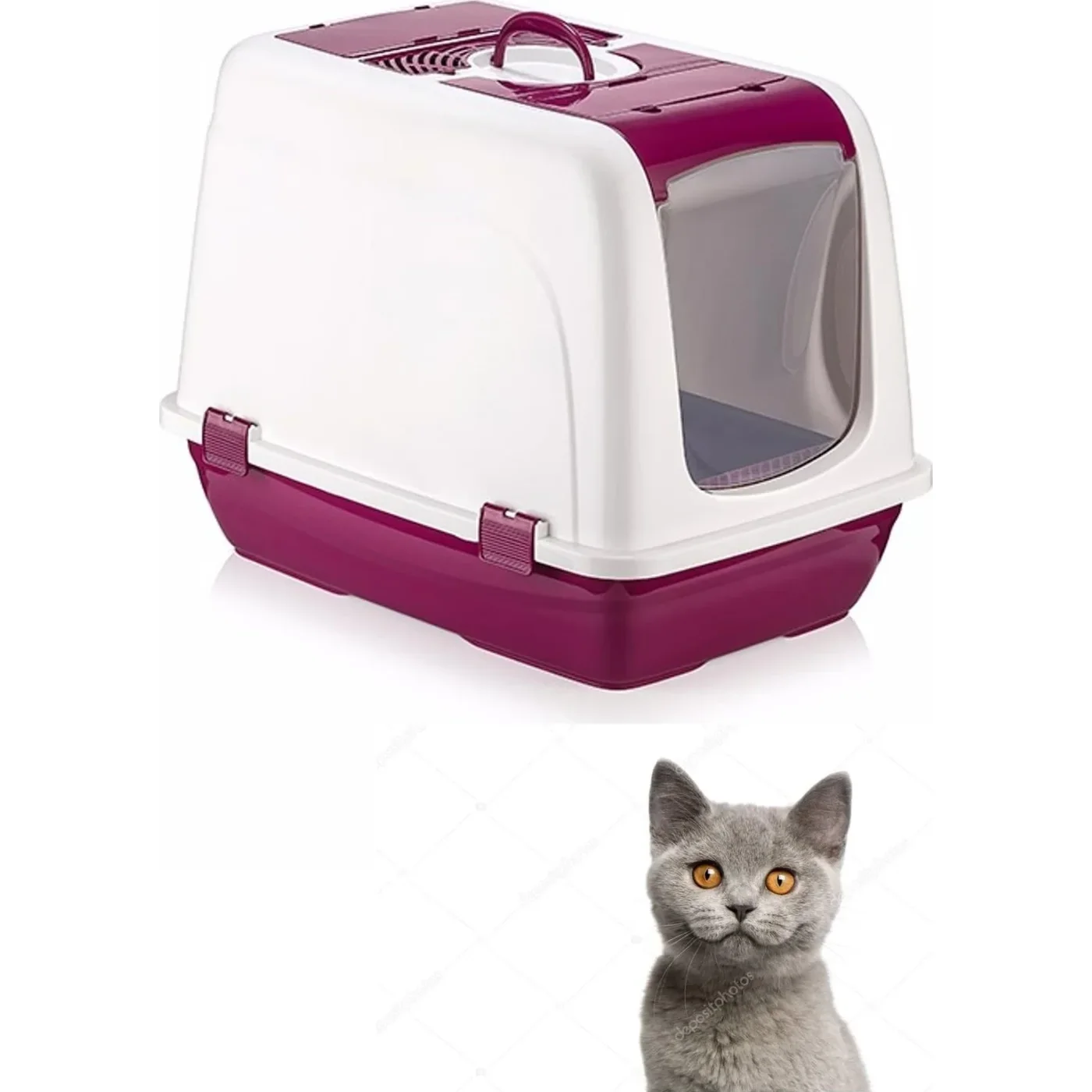 Çınar Büyük Boy Kapalı Kedi Tuvaleti XXL (65 x 46 x 45 cm)