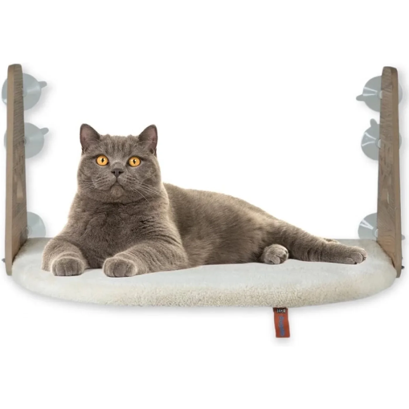 Willypet Cama Yap??an Vantuzlu Ah?ap Kedi Yatağı (47 cm)