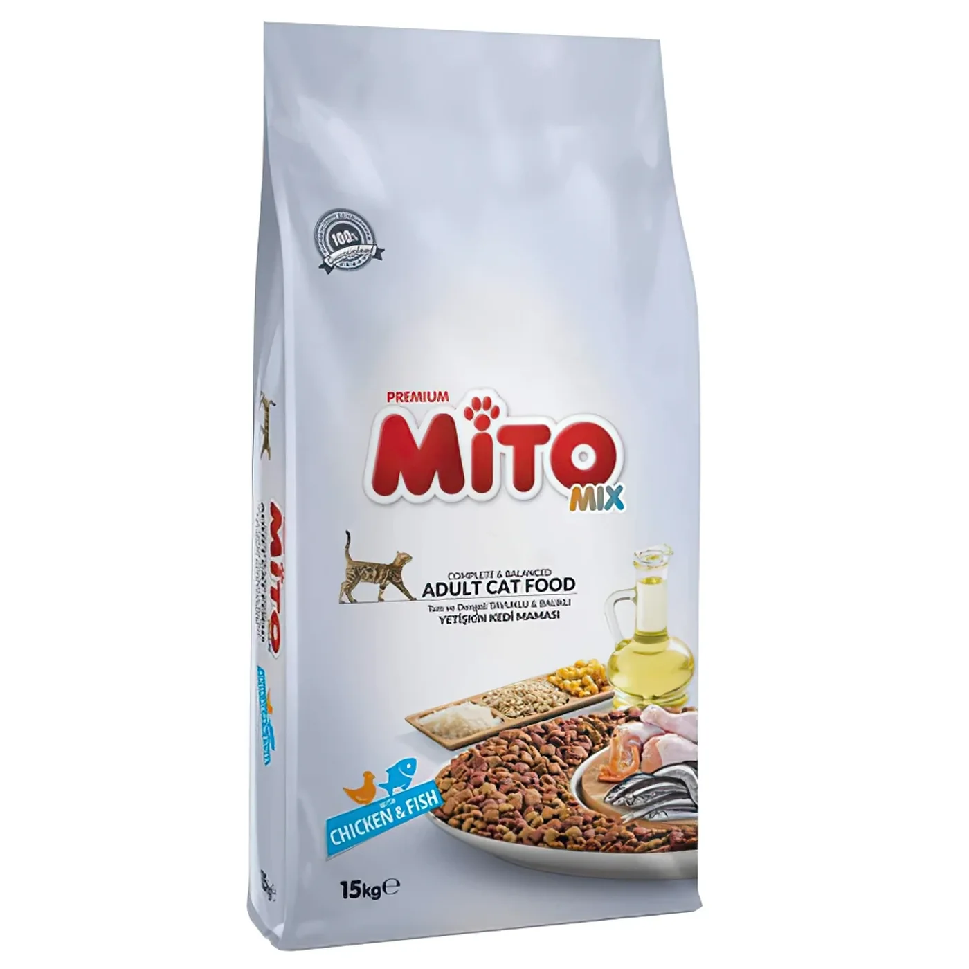 Mito Mix Tavuk Etli ve Balıklı Açık Yetişkin Kedi Maması