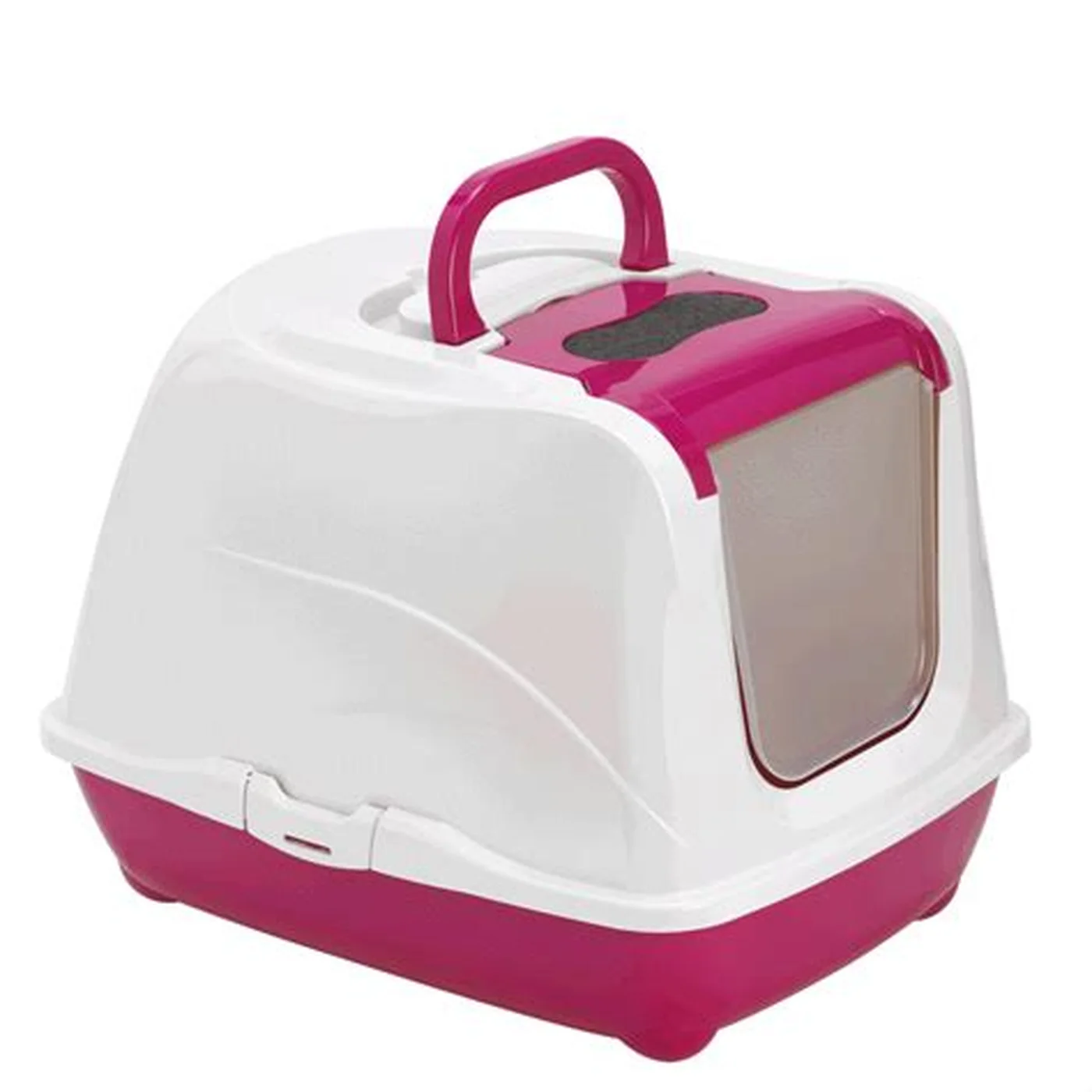 Moderna Flip Kapalı Kedi Tuvaleti Mor (50 cm)