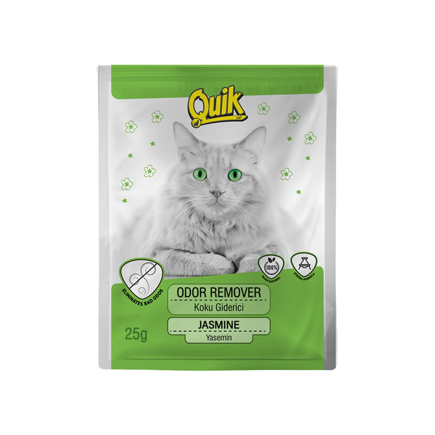 Quik Çilek Kokulu Kedi Kumu Koku Giderici (25 g)