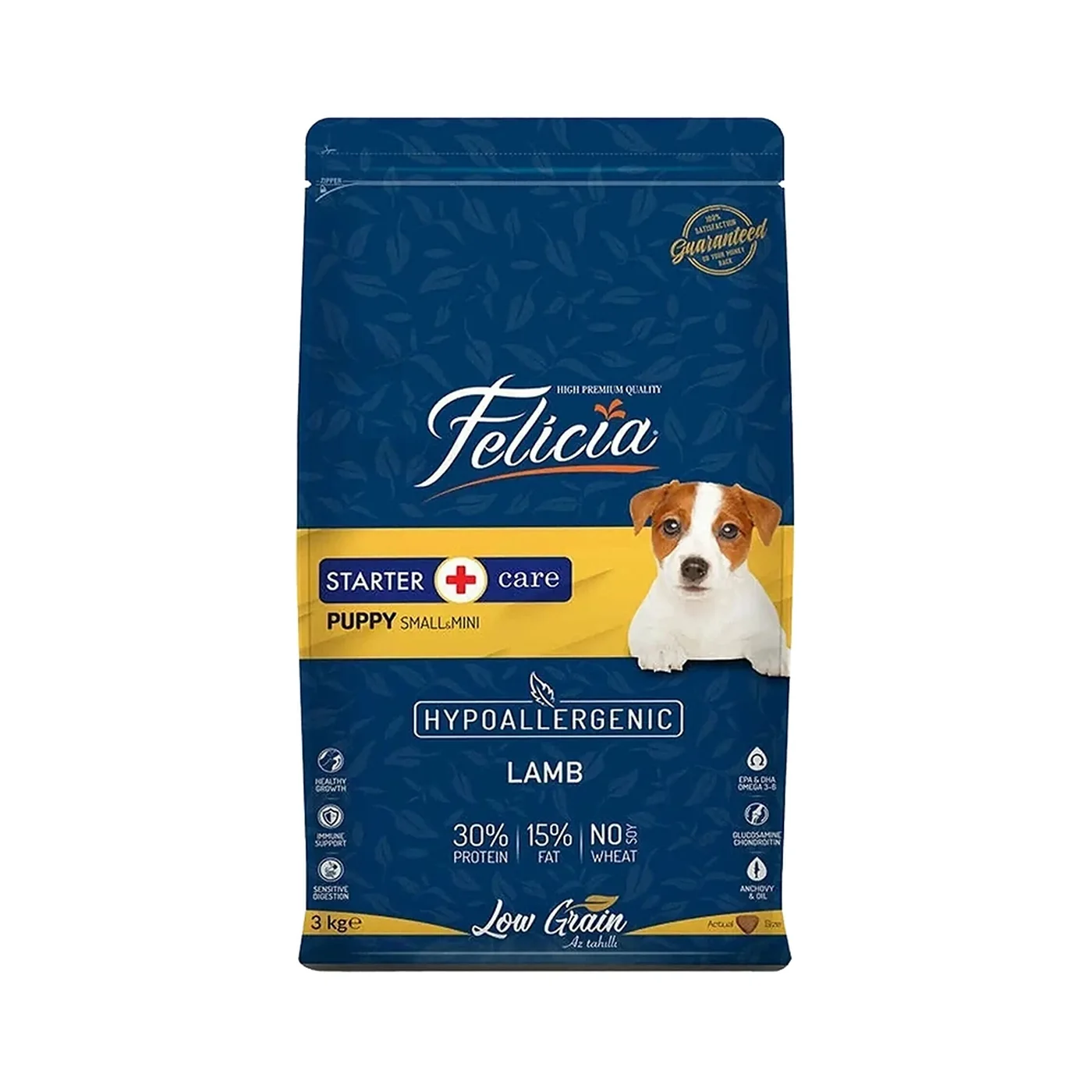Felicia Starter Care Hipoalerjenik Az Tahıllı, Kuzu Etli & Pirinçli Yavru Köpek Maması (3 kg)