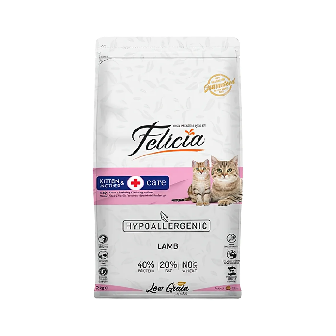 Felicia Hipoalerjenik Az Tahıllı ve Kuzu Etli Anne ve Yavru Kedi Maması (2 kg)