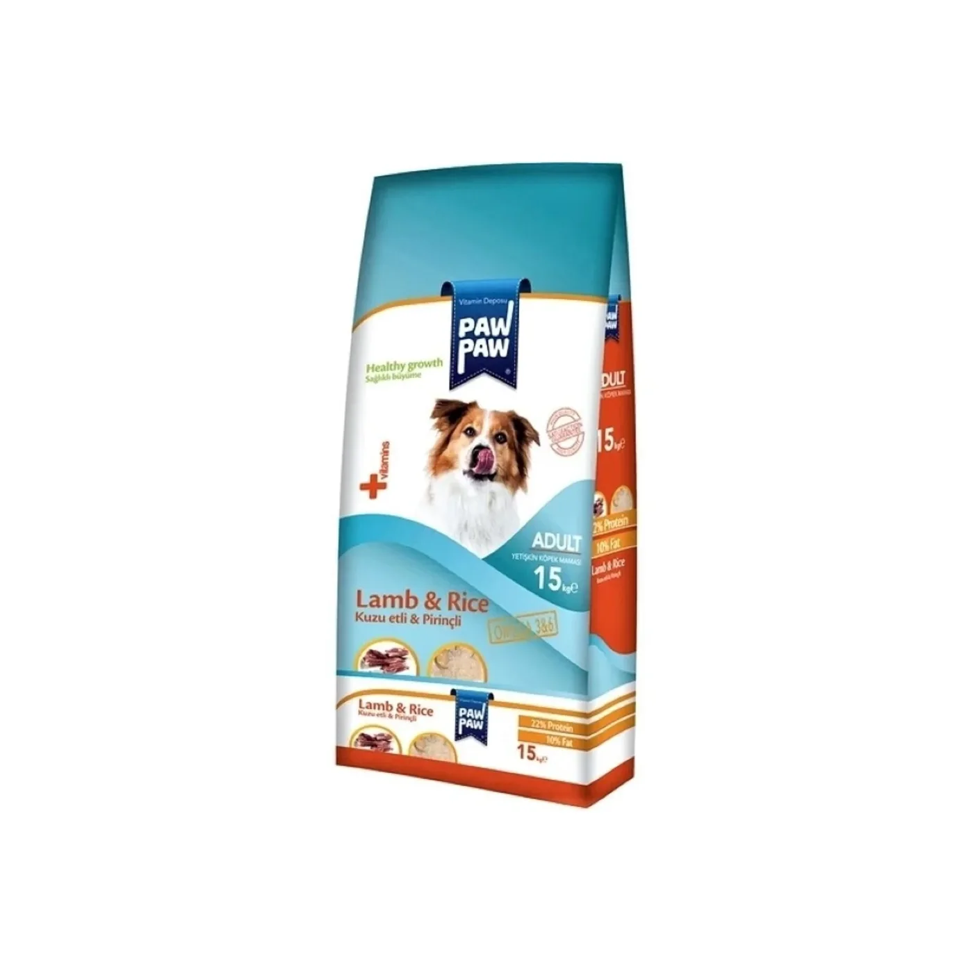 Pawpaw Kuzu Etli ve Pirinçli Yetişkin Köpek Maması (3 kg)