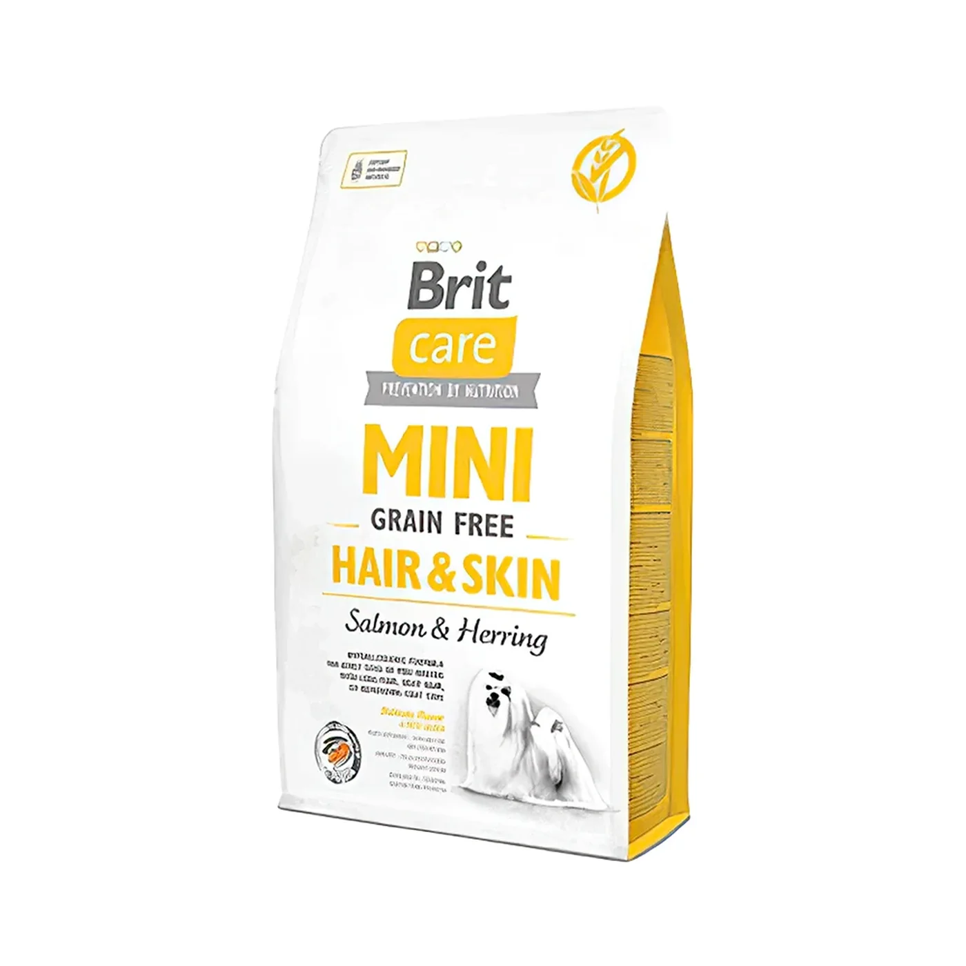 Brit Care Mini Saç ve Cilt Bakım? Tahılsız ve Somonlu Yetişkin Köpek Maması (2 kg)
