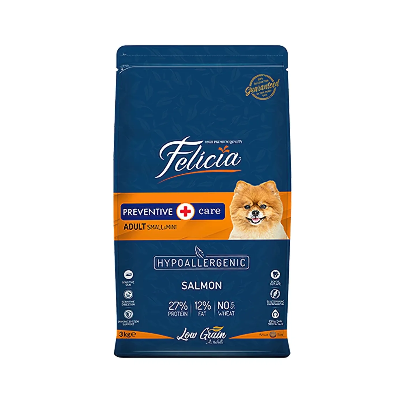 Felicia Preventive Care Hipoalerjenik Somonlu Küçük Irk Yetişkin Köpek Maması (3 kg)