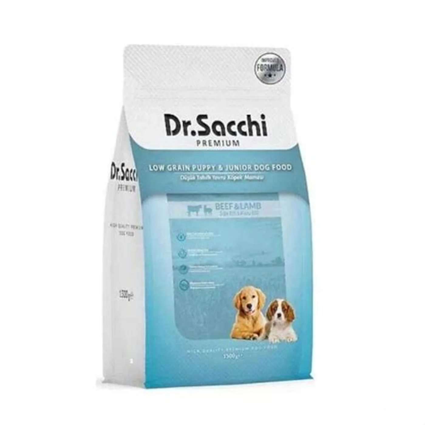 Dr.Sacchi Premium Düşük Tahıllı Sığır Etli Yetişkin Köpek Maması (2 kg)