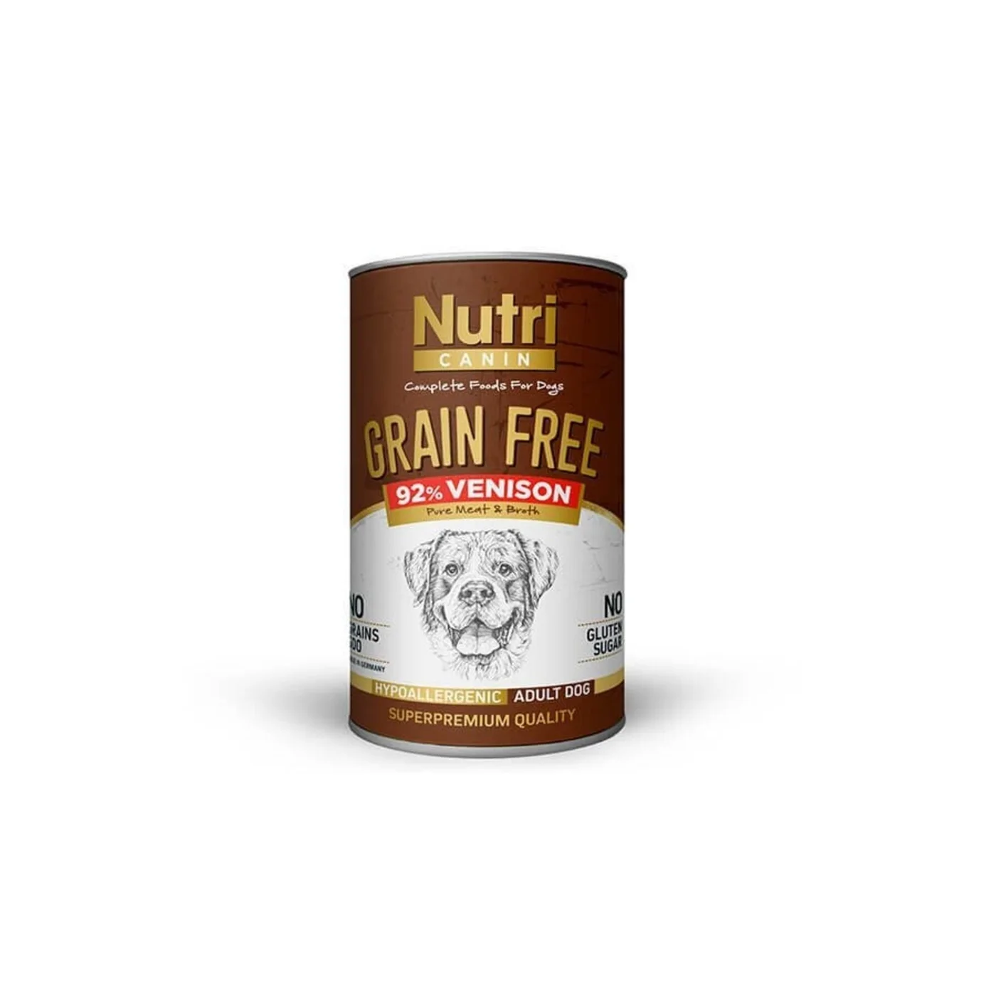 Nutri Canin Tahılsız Geyik Etli Yetişkin Köpek Konserve Maması (400 g)