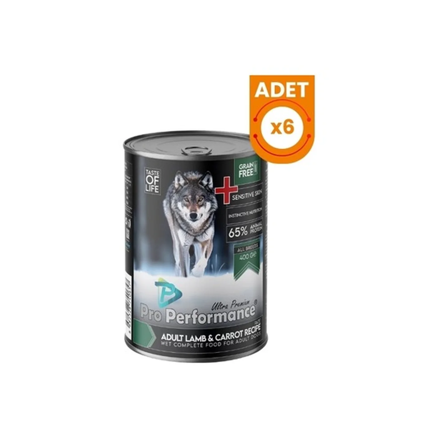 Pro Performance Kuzu Etli ve Havuçlu Yetişkin Köpek Konserve Maması (400 g)