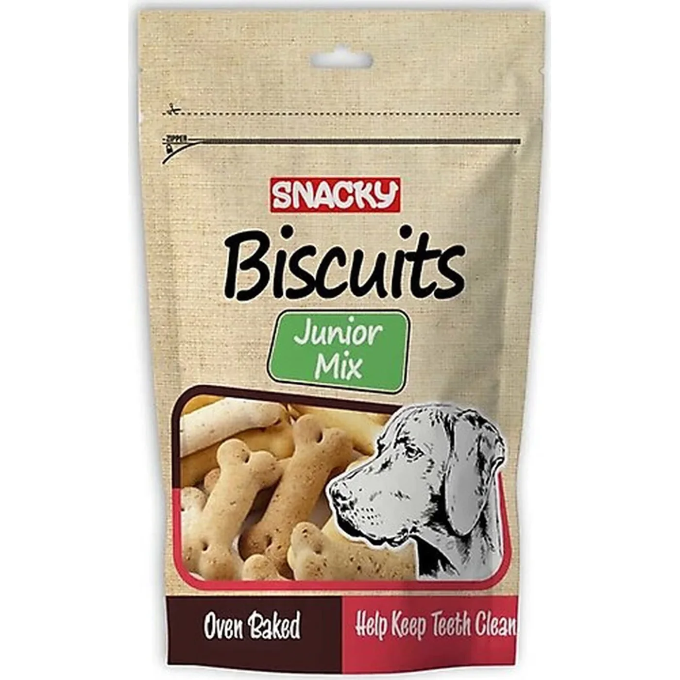 Snacky Biscuits Junior Mix Et ve Tavuk Etli Köpek Ödül Bisküvisi (200 g)