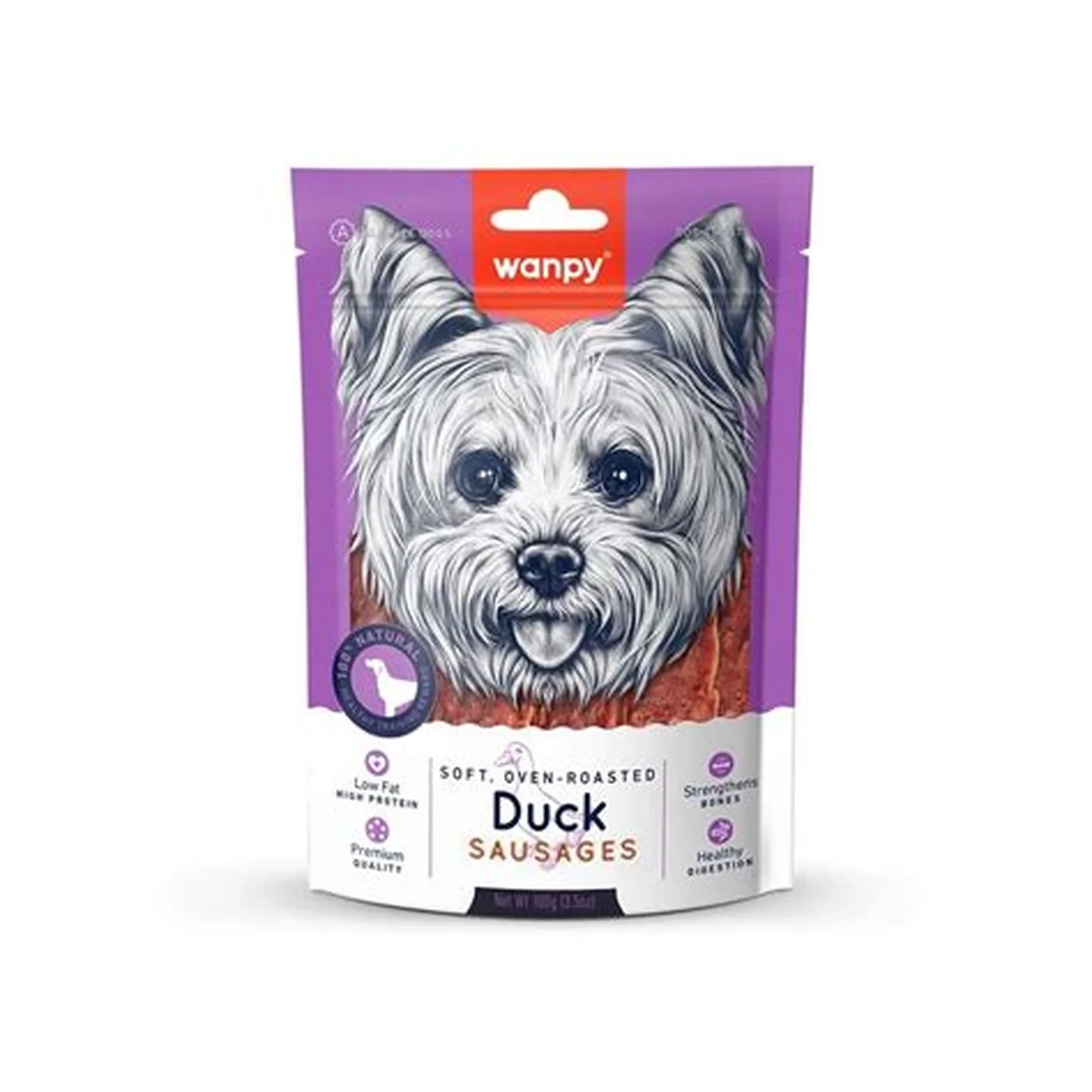 Wanpy Ördek Etli Sosis Köpek Ödül Maması (100 g)