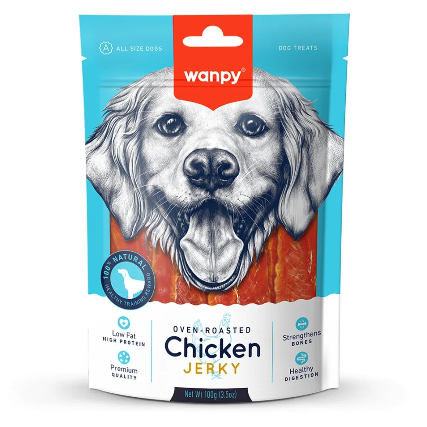 Wanpy Tavuk Etli Jerky Köpek Ödül Maması (100 g)