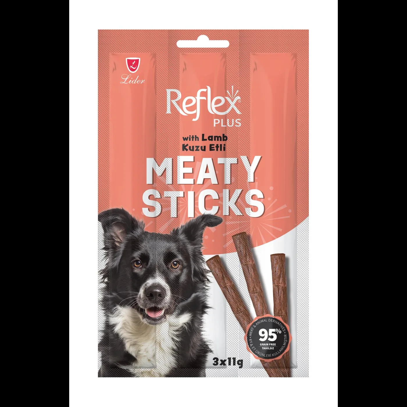 Reflex Plus Meaty Sticks Kuzu Etli Yetişkin Köpek Çubuk Ödül Maması (3 x 11 g)