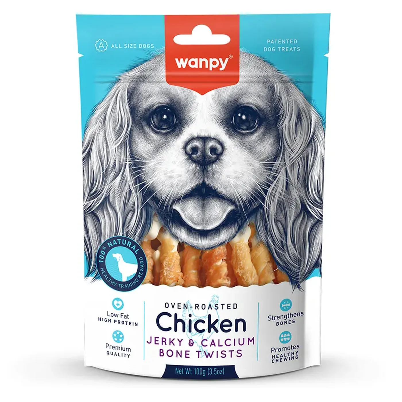 Wanpy Tavuk Sargılı Çiğneme Kemiği 7'li (90 g)