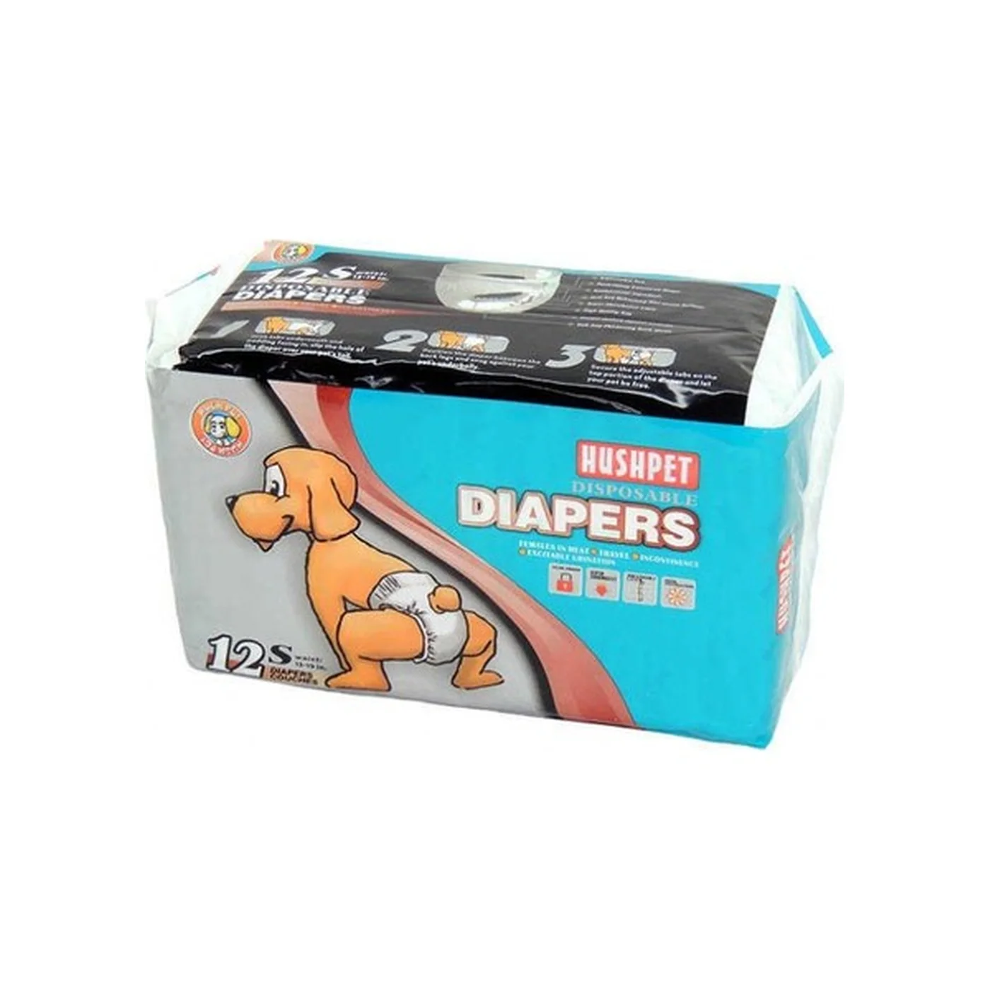 Hushpet Ultra Emici Köpek Külot Çiğ Pedi XS (12'li)