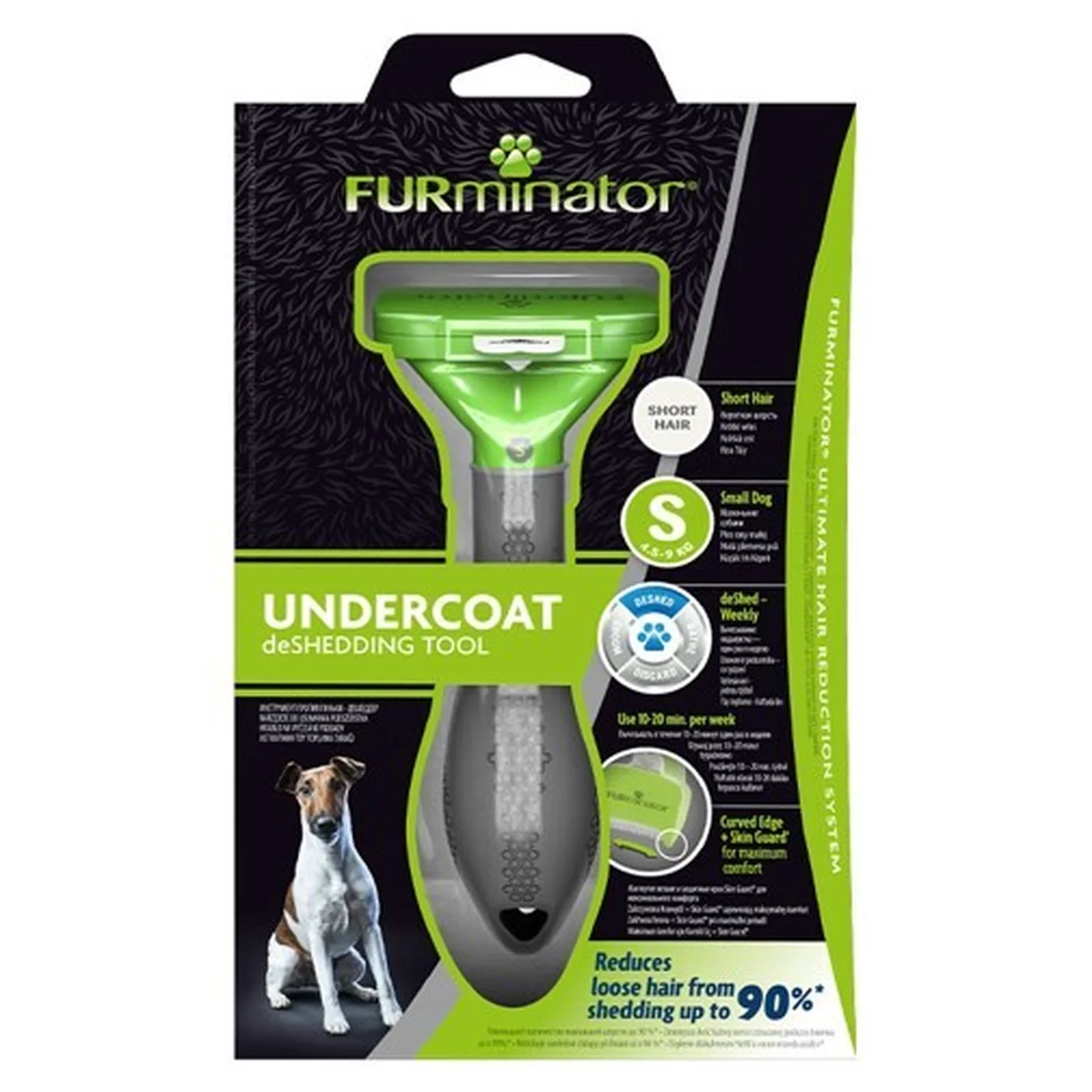 Furminator Kısa Tüylü Köpekler İçin Tarak (S)