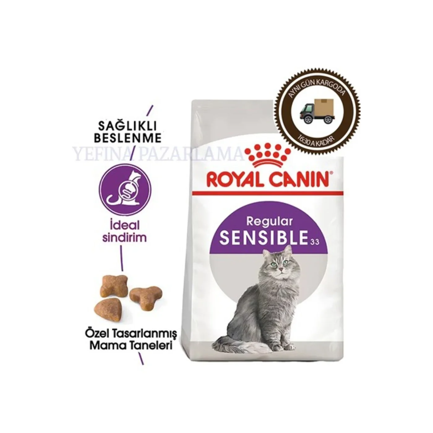 Royal Canin Regular Sensible 33 Hassas Sindirim Sistemi Yetişkin Kedi Maması (4 kg)