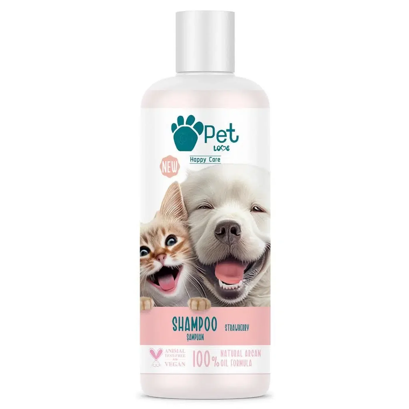 Pet Love V+ Çilek Kokulu Kedi ve Köpek İçin Şampuan (250 ml)