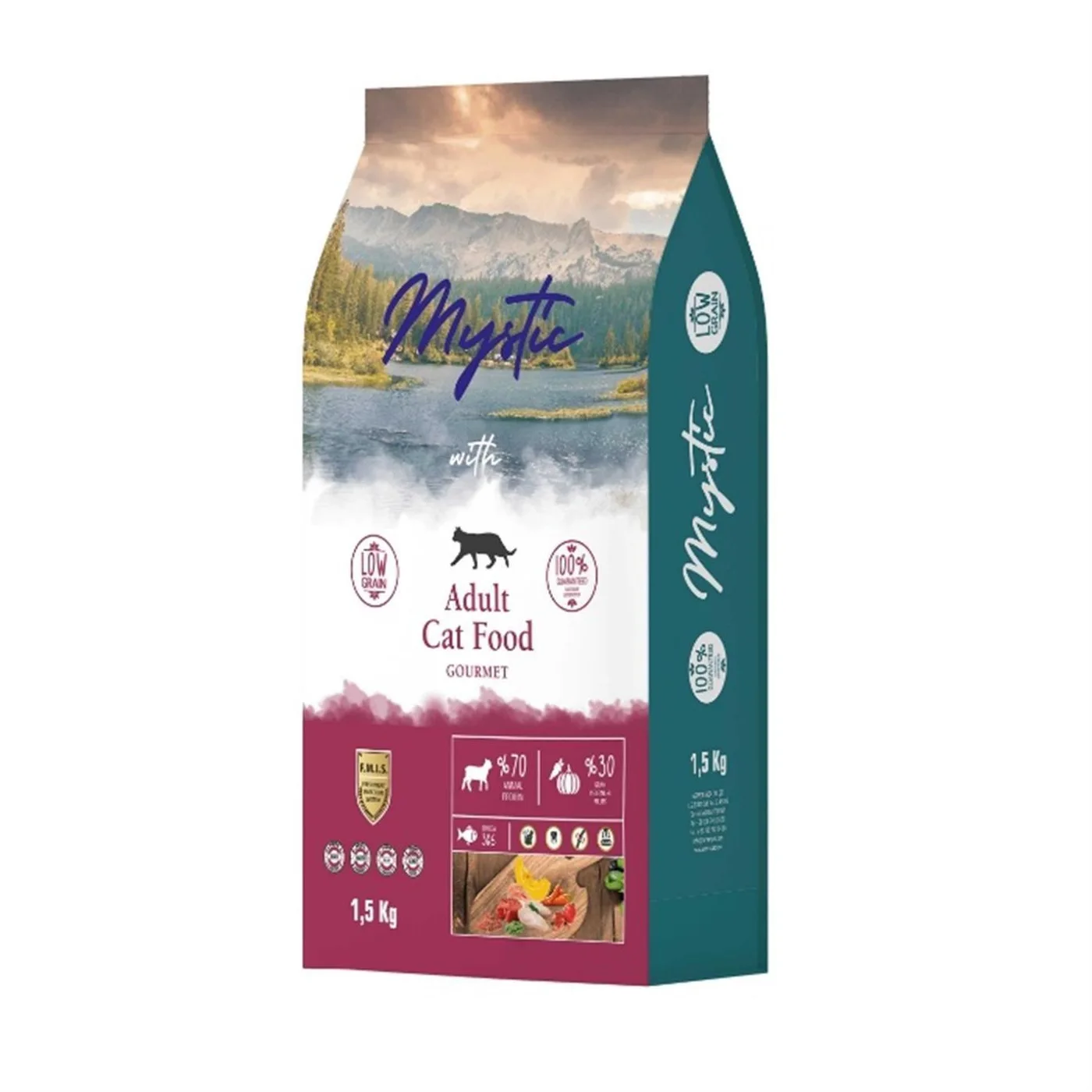 Mystic Düşük Tahıllı Gurme Yetişkin Kedi Maması (1,5 kg)
