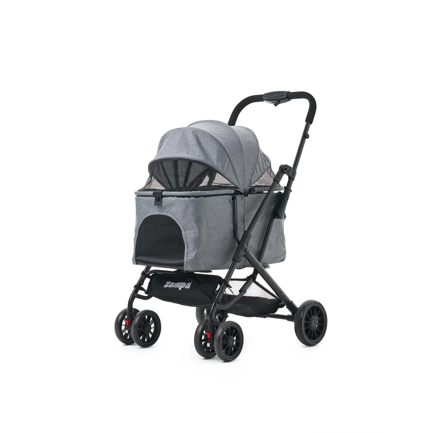 Tommy 15 kg Taşıma Kapasiteli Gri Kedi ve Küçük Irk Köpek Taşıma Arabas? (74,5 x 46,5 x 97,5 cm)